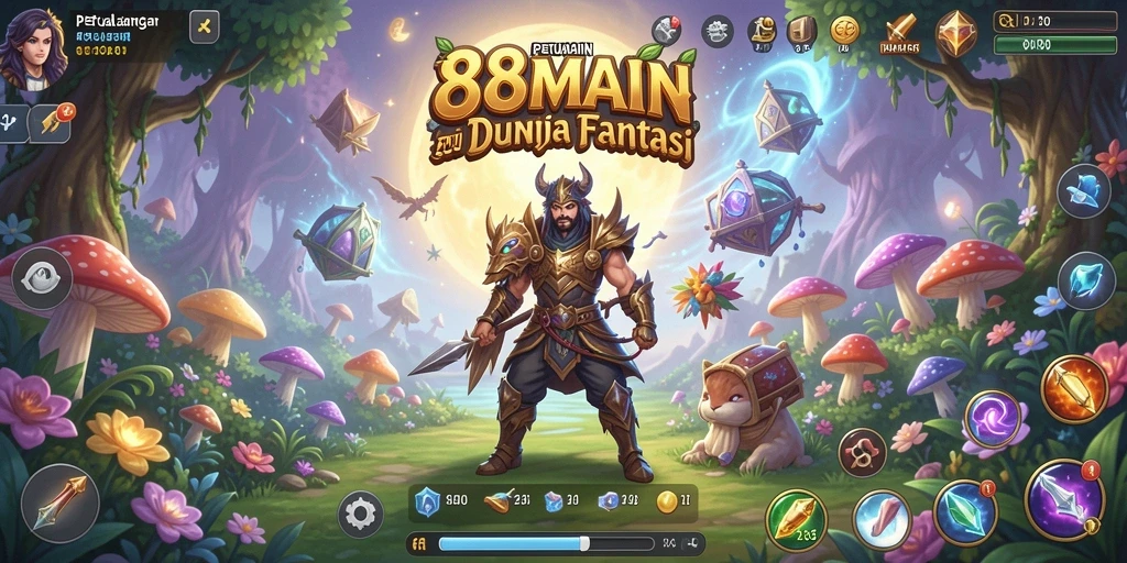Screenshot gameplay 88MAIN menunjukkan aksi petualangan yang mendebarkan dan grafis menawan.