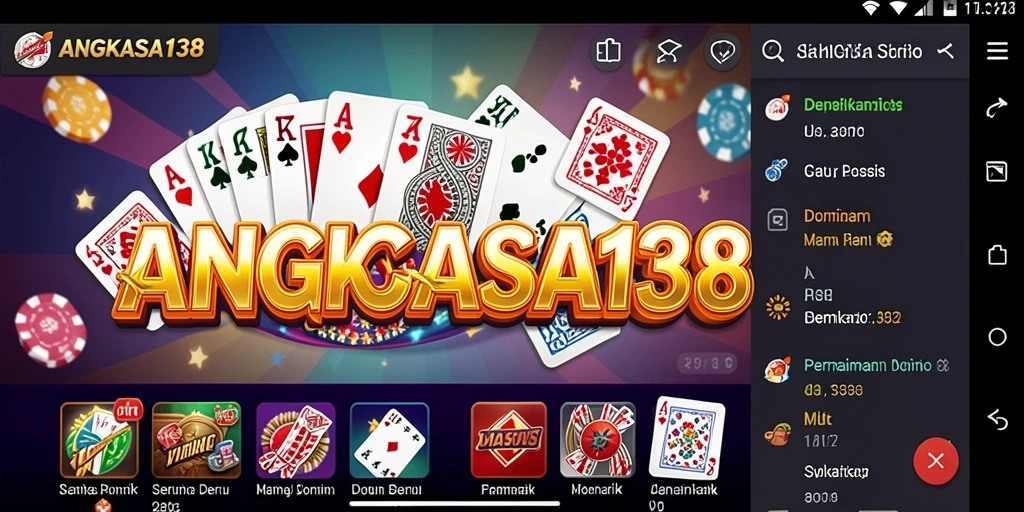 Tampilan gameplay seru dari ANGKASA138 saat bermain Domino.