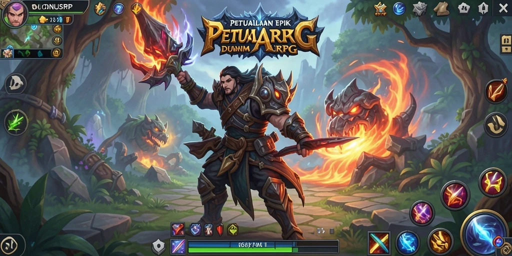 Tampilan gameplay menegangkan dari BONUSRP yang memukau.