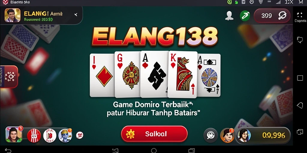 Tampilan menarik dalam gameplay Domino ELANG138 yang seru.