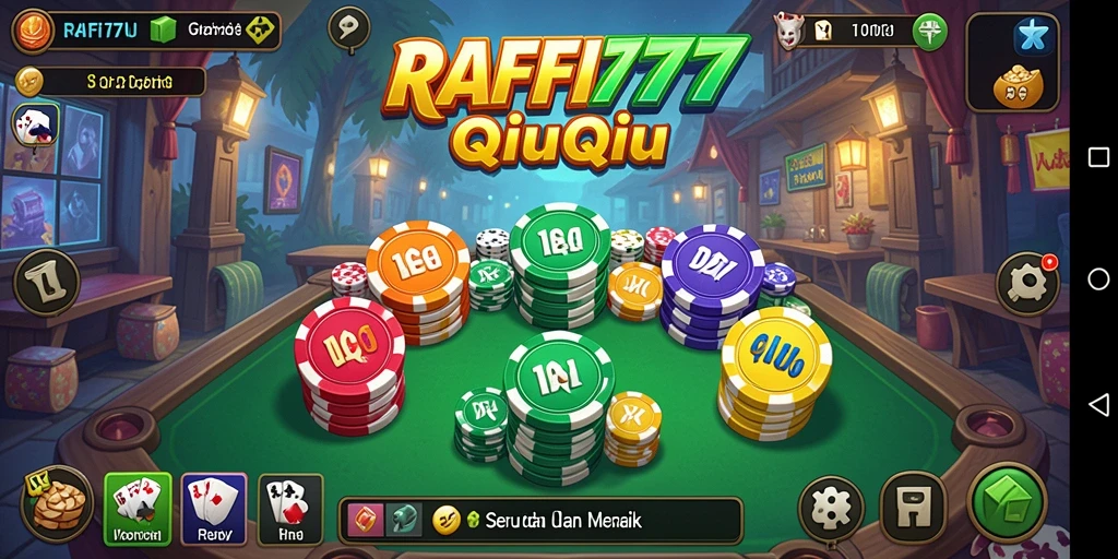 Tampilan gameplay QiuQiu di RAFFI777 yang menarik